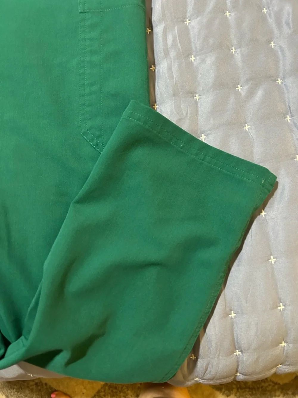 Figs Yola Hunter Green Drawstring Utility Scrub Pants Medium - Picture 8 of 10